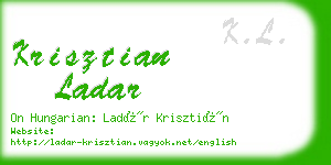 krisztian ladar business card